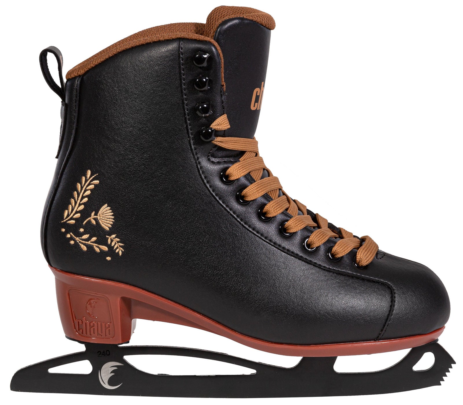 Chaya Schlittschuhe Merlot Seitenansicht