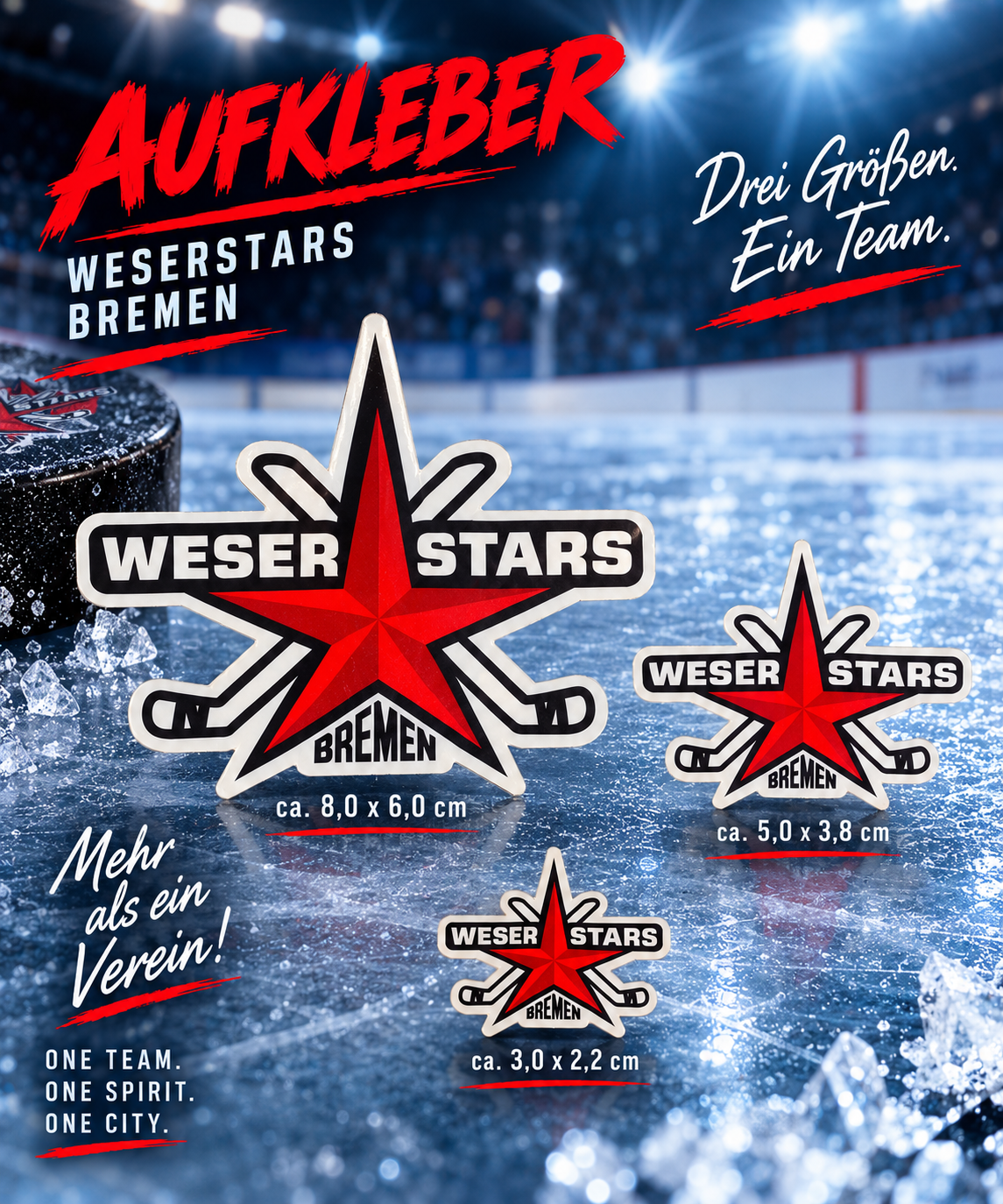 Weserstars Bremen Aufkleber