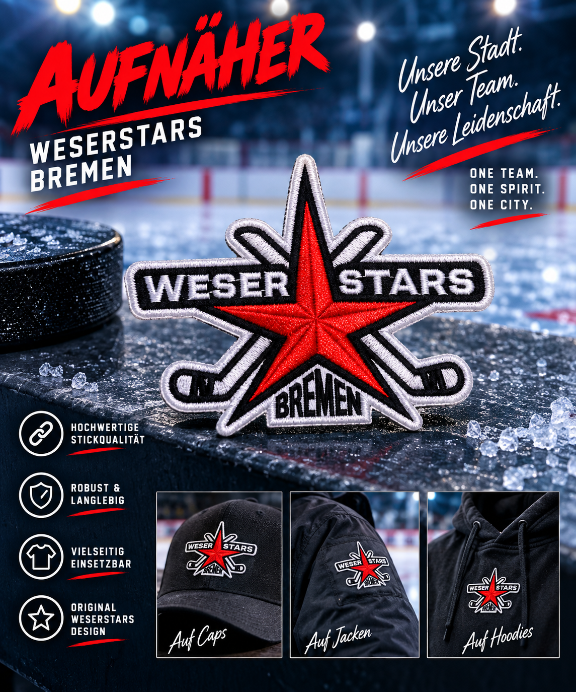 Weserstars Bremen Aufnäher