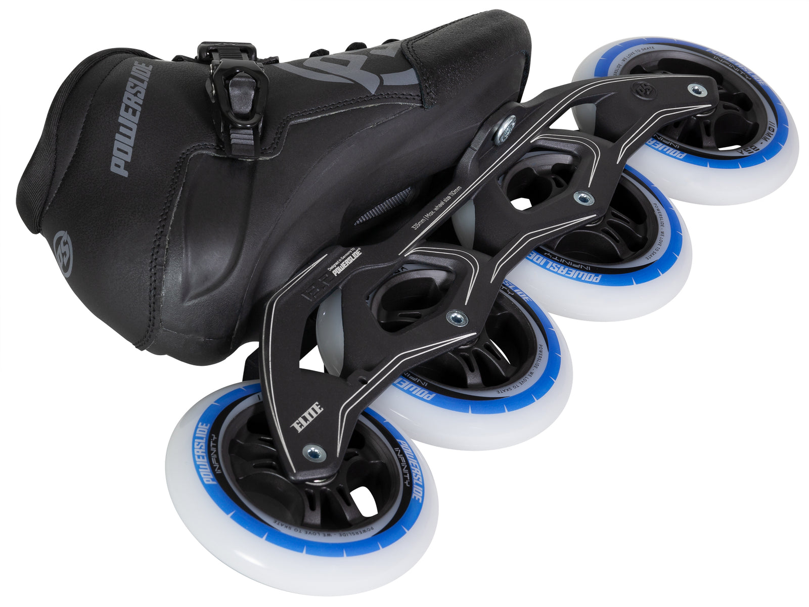 Powerslide Final 110, auf der Außenseite Liegend, schräg von hinten