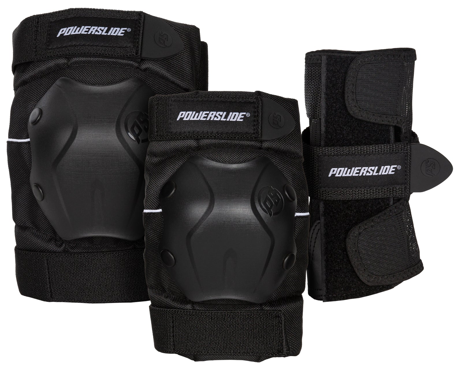Powerslide Standard Schützer 3er Set, Frontansicht