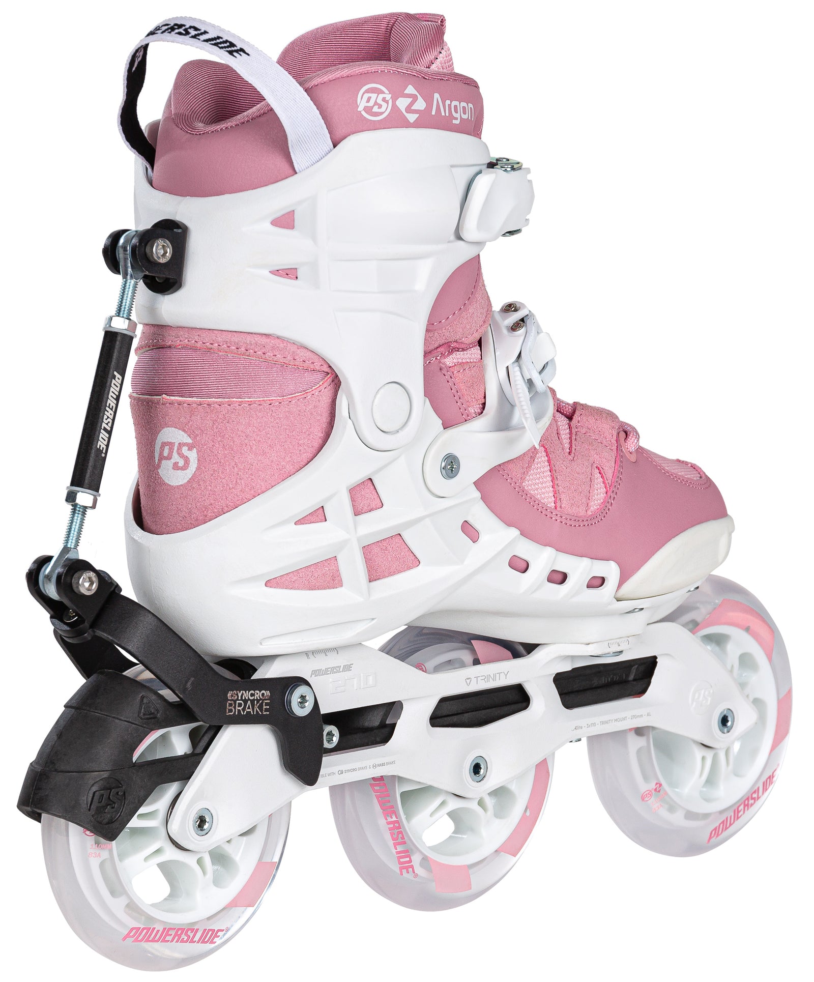 Powerslide Phuzion Argon Syncro Rose 110 Rückansicht 