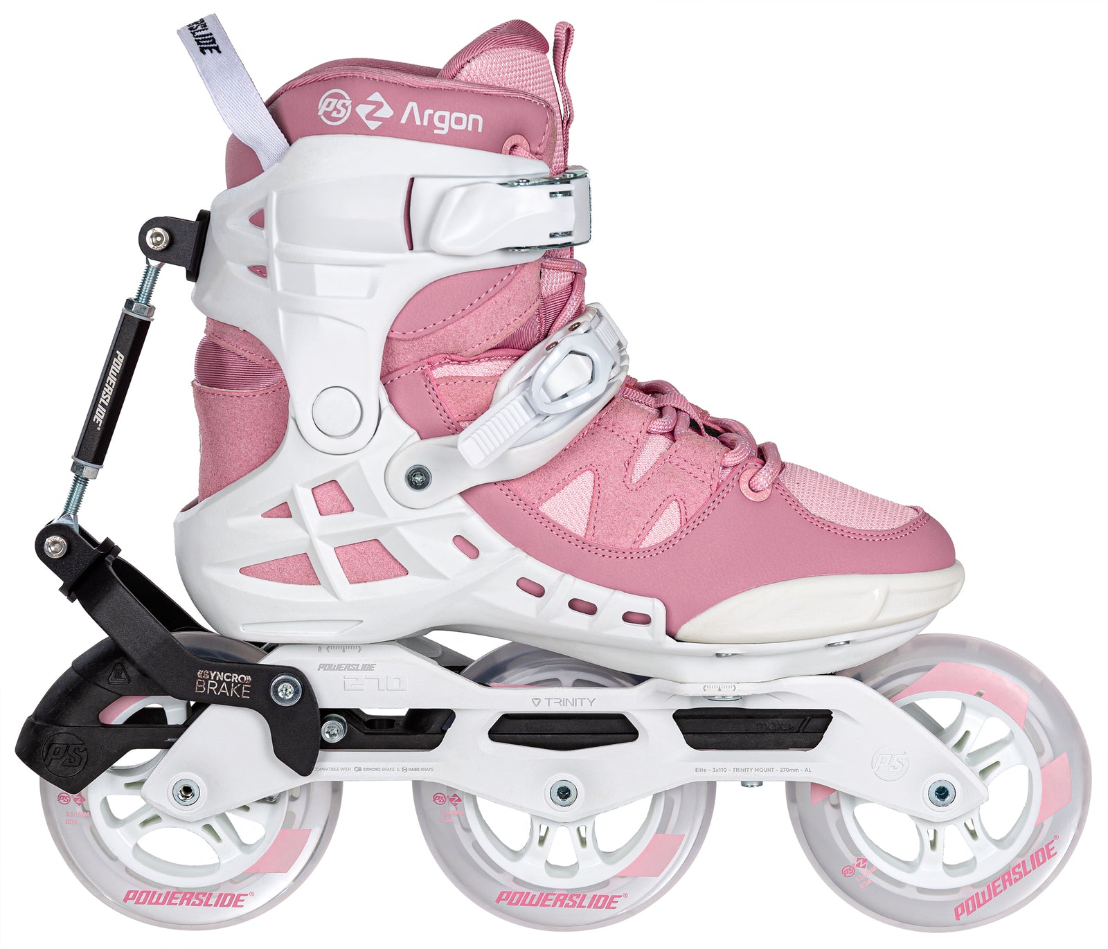 Powerslide Phuzion Argon Syncro Rose 110 Seitenansicht