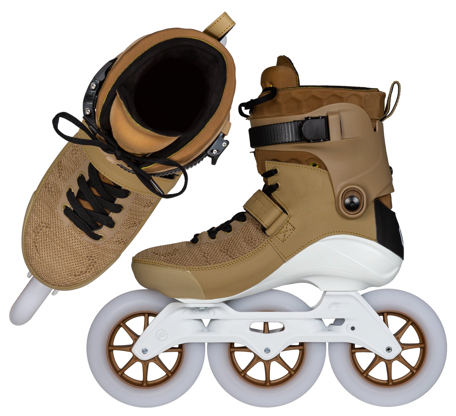 Powerslide Swell Gold 125 Innenseite und Ansicht in den Schuh