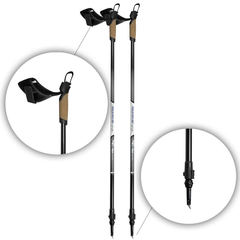 Powerslide Nordic Carbon Poles adj.